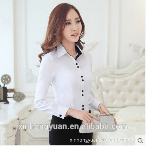 custom latest style fancy office ladies chiffon blouses
